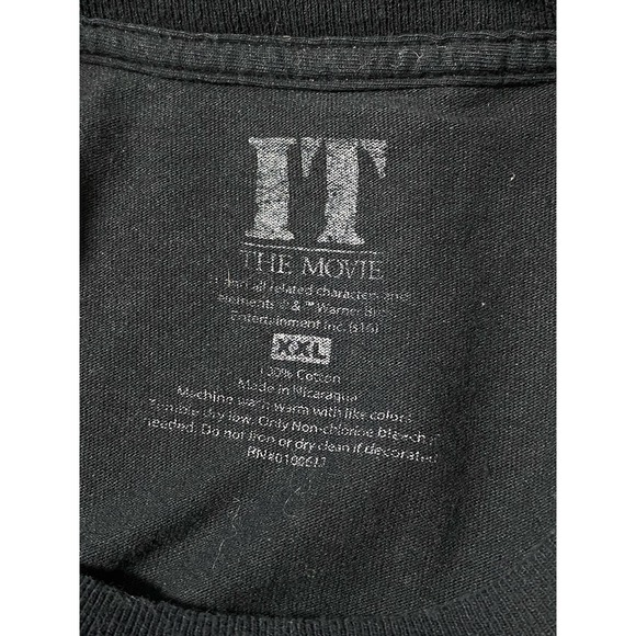 IT Pennywise Black T-Shirt Adult 2XL Aren't You Gonna Say Hello? - Picture 3 of 8